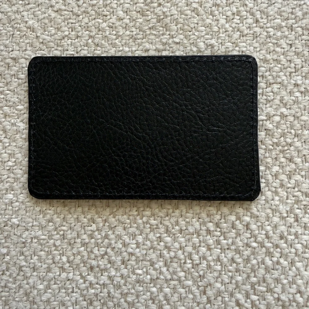 Vélez Black Leather Card Holder